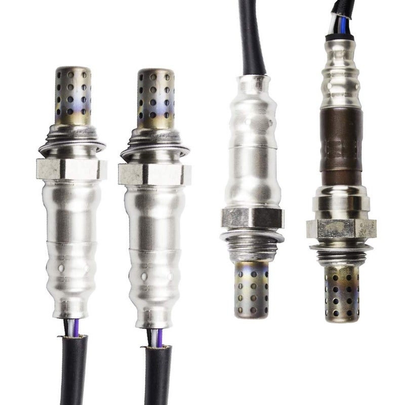 higherbro حساس الأكسجين O2 من higherbro 4 قطع 1 و 2 لهيونداي سانتا في 2007 2008 2009 3.3L العلوي + السفلي - Image 2